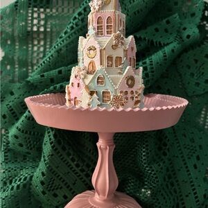 Cupcakes & Pink Pastries Pastel Gingerbread Adorable Blush Pink Stand Final Sale